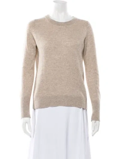 Pre-owned White + Warren Cashmere Crew Neck Sweater In Neutrals