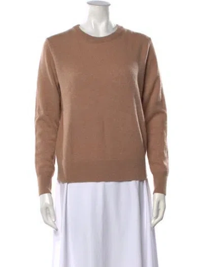 Pre-owned White + Warren Cashmere Crew Neck Sweater In Neutrals