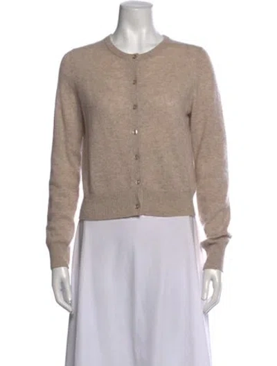 Pre-owned White + Warren Cashmere Crew Neck Sweater In Neutrals