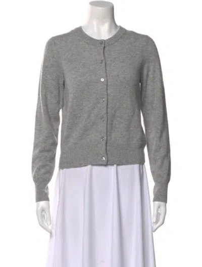 Pre-owned White + Warren Cashmere Crew Neck Sweater W/ Tags In Gray