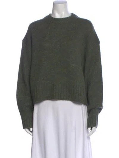 Pre-owned White + Warren Cashmere Crew Neck Sweater W/ Tags In Green