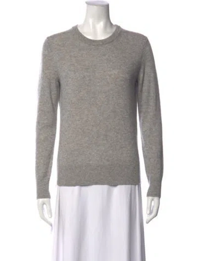 Pre-owned White + Warren Cashmere Crew Neck Sweater W/ Tags In Grey