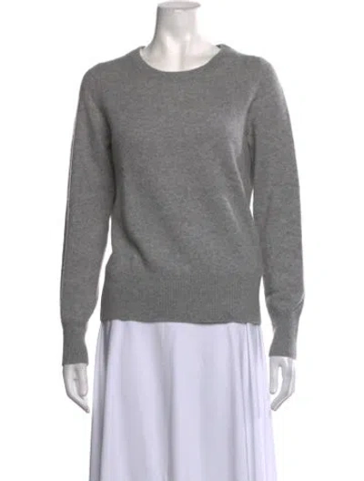 Pre-owned White + Warren Cashmere Crew Neck Sweater W/ Tags In Grey