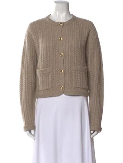 Pre-owned White + Warren Cashmere Crew Neck Sweater W/ Tags In Neutral