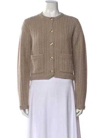 Pre-owned White + Warren Cashmere Crew Neck Sweater W/ Tags In Neutral