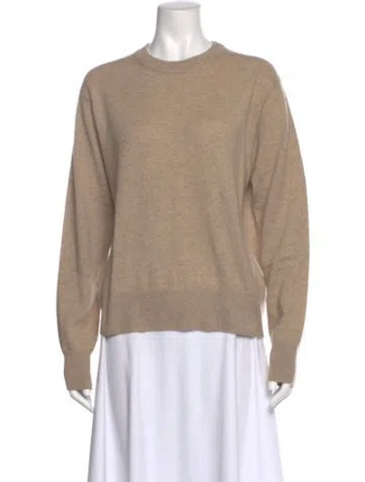 Pre-owned White + Warren Cashmere Crew Neck Sweater W/ Tags In Neutral