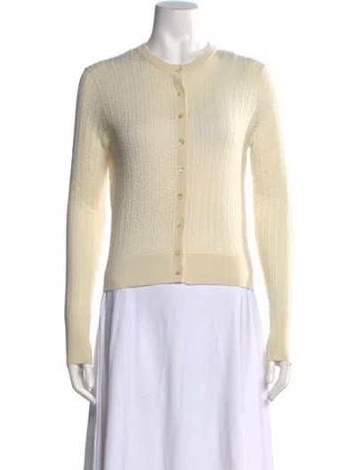 Pre-owned White + Warren Cashmere Crew Neck Sweater W/ Tags In Neutral