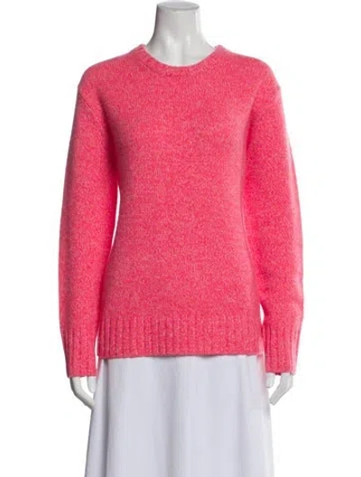 Pre-owned White + Warren Cashmere Crew Neck Sweater W/ Tags In Pink