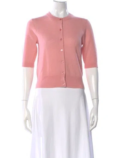 Pre-owned White + Warren Cashmere Crew Neck Sweater W/ Tags In Pink
