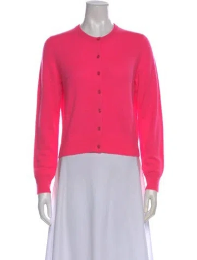 Pre-owned White + Warren Cashmere Crew Neck Sweater W/ Tags In Pink