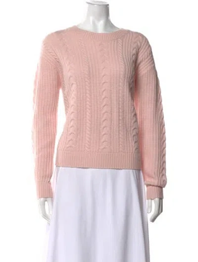 Pre-owned White + Warren Cashmere Crew Neck Sweater W/ Tags In Pink