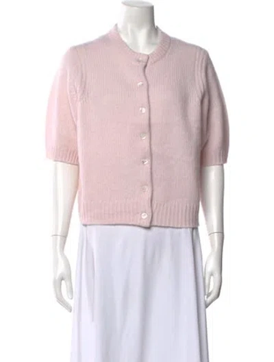 Pre-owned White + Warren Cashmere Crew Neck Sweater W/ Tags In Pink