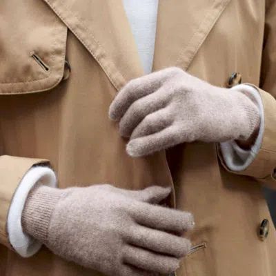 White + Warren Cashmere Gloves In Gray