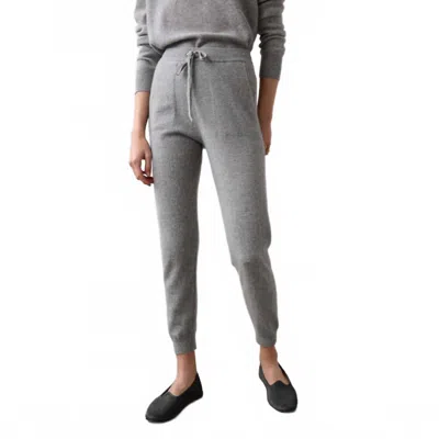 White + Warren Cashmere Jogger In Grey Heather In Gray