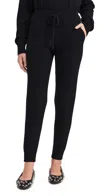 White + Warren Cashmere Jogger Pant In Black In Black