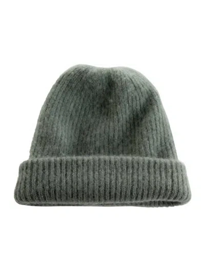 Pre-owned White + Warren Cashmere Knit Beanie In Gray