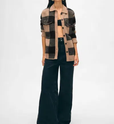 White + Warren Cashmere Luxe Shacket In Camel In Brown