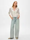 White + Warren Cashmere Luxe Zip Hoodie In Soft White In Soft White