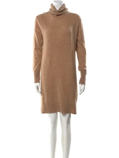 Pre-owned White + Warren Cashmere Mini Dress W/ Tags In Neutral