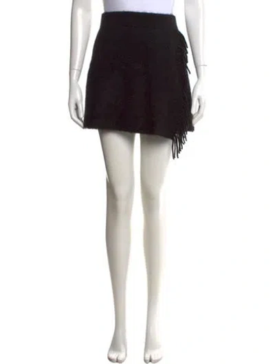Pre-owned White + Warren Cashmere Mini Skirt W/ Tags In Black