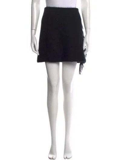 Pre-owned White + Warren Cashmere Mini Skirt W/ Tags In Black
