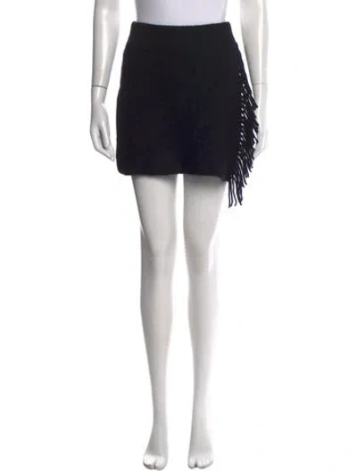 Pre-owned White + Warren Cashmere Mini Skirt W/ Tags In Black