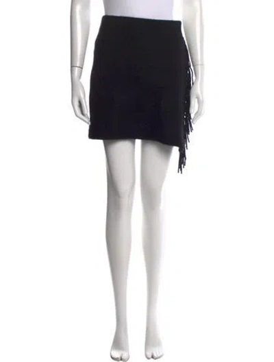 Pre-owned White + Warren Cashmere Mini Skirt W/ Tags In Black