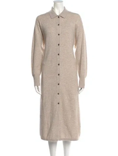 Pre-owned White + Warren Cashmere Mock Neck Sweater In Neutral