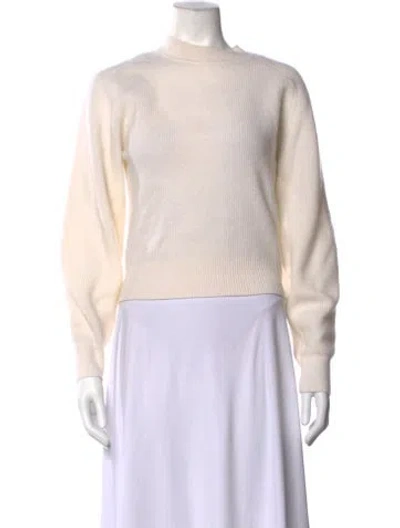 Pre-owned White + Warren Cashmere Mock Neck Sweater W/ Tags In Neutrals