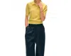 White + Warren Cashmere Polo Sweater In Sunbeam In Yellow