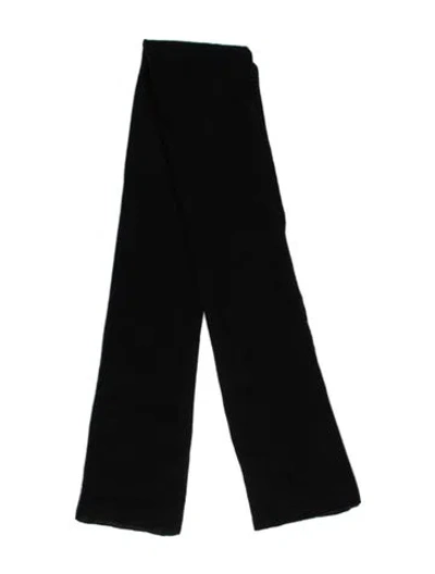 Pre-owned White + Warren Cashmere Scarf In Black