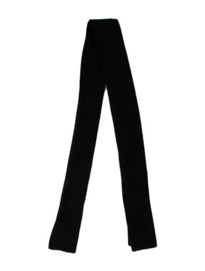 Pre-owned White + Warren Cashmere Scarf In Black