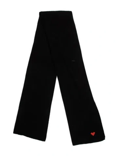 Pre-owned White + Warren Cashmere Scarf In Black