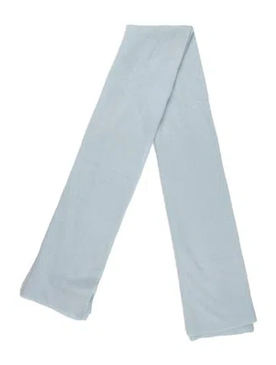 Pre-owned White + Warren Cashmere Scarf In Blue