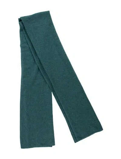 Pre-owned White + Warren Cashmere Scarf In Blue