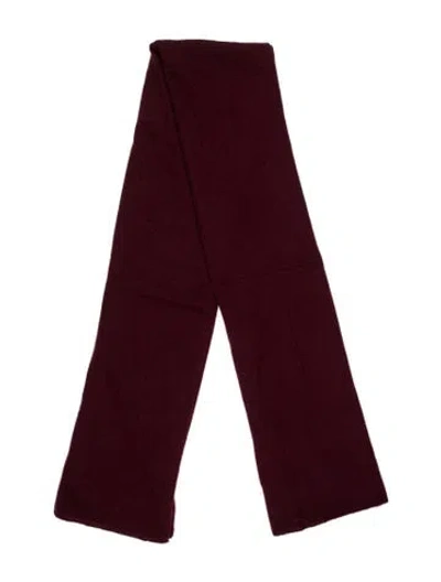 Pre-owned White + Warren Cashmere Scarf In Burgundy