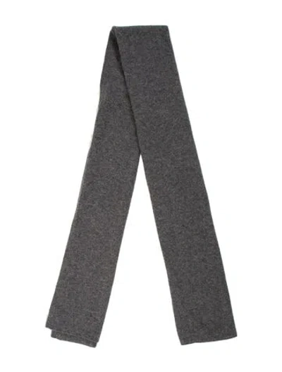 Pre-owned White + Warren Cashmere Scarf In Gray