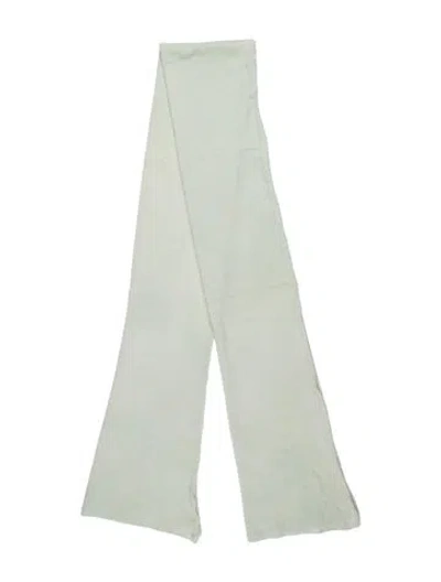 Pre-owned White + Warren Cashmere Scarf In Green