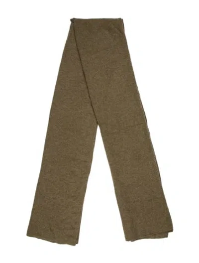 Pre-owned White + Warren Cashmere Scarf In Green