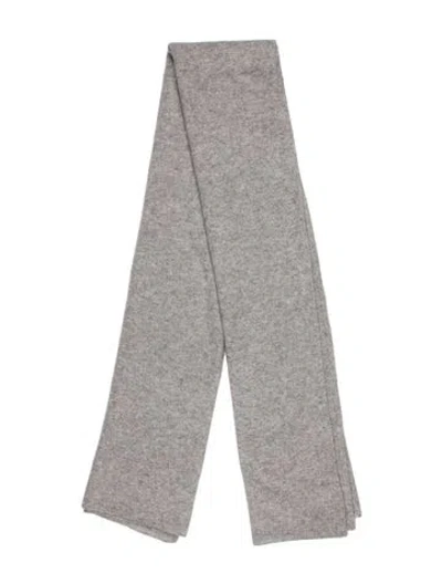 Pre-owned White + Warren Cashmere Scarf In Grey