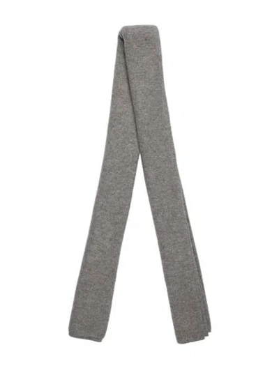 Pre-owned White + Warren Cashmere Scarf In Grey