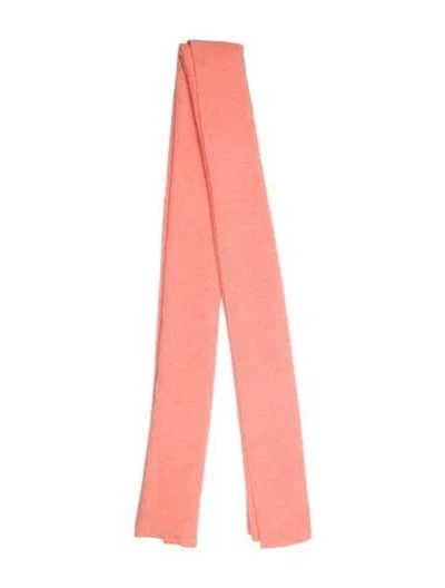 Pre-owned White + Warren Cashmere Scarf In Orange