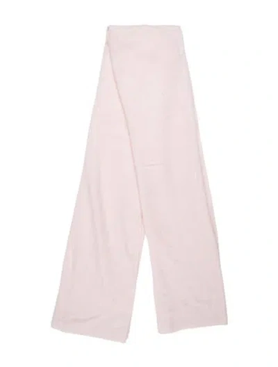 Pre-owned White + Warren Cashmere Scarf In Pink
