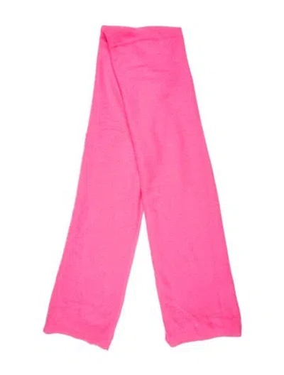 Pre-owned White + Warren Cashmere Scarf In Pink