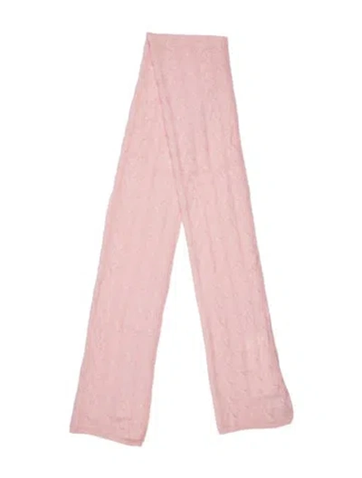 Pre-owned White + Warren Cashmere Scarf In Pink