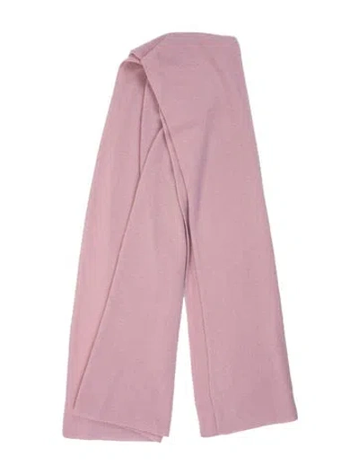 Pre-owned White + Warren Cashmere Scarf In Pink