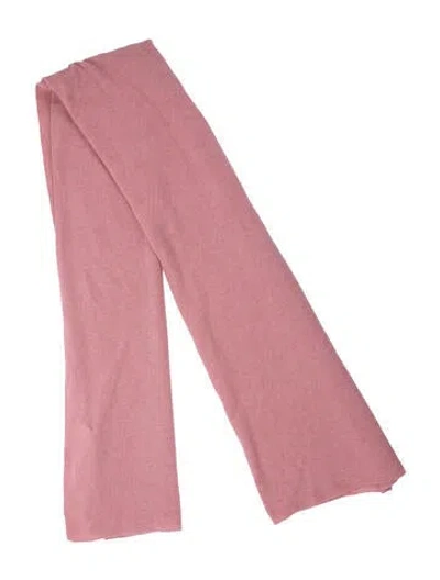 Pre-owned White + Warren Cashmere Scarf In Pink