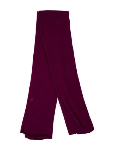 Pre-owned White + Warren Cashmere Scarf In Purple