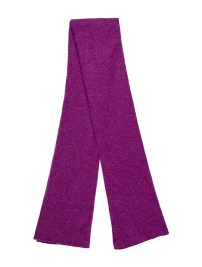 Pre-owned White + Warren Cashmere Scarf In Purple