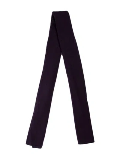 Pre-owned White + Warren Cashmere Scarf In Purple